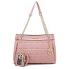 MKF Collection Mabel Quilted Women’s shoulder Bag & Bracelet Keychain with a Credit Card Holder by Mia K - 2 of 4