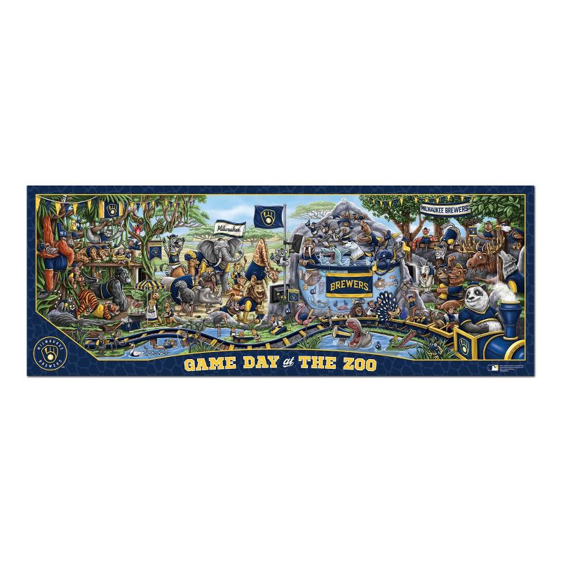 MLB Milwaukee Brewers Game Day at the Zoo Jigsaw Puzzle - 500pc, 2 of 4