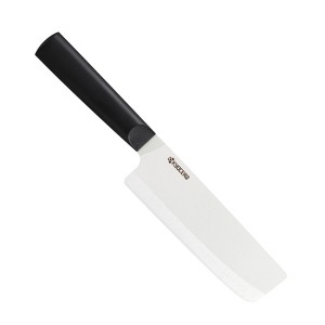 Kyocera INNOVATIONwhite® 6-Inch Ceramic Nakiri Knife, White Blade with Non-Slip Black Handle - 1 of 3