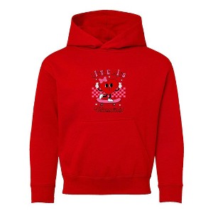 The Juniper Shop Little Miss Valentine Skateboard Youth Graphic Hoodie - 1 of 3