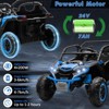 24V Kids 2-Seater Off-Road UTV: 4WD Electric Ride-On Car with Remote Control, 3 Speeds, LED Lights & Music – Adventure-Ready for Ages 3+ - 4 of 4