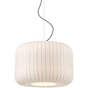 Possini Euro Design Jaime 23 3/4" Modern Pendant Chandelier Ceiling Light Fixture Dining Room Over Table Kitchen Island Drum Matte Black and White - 1 of 4