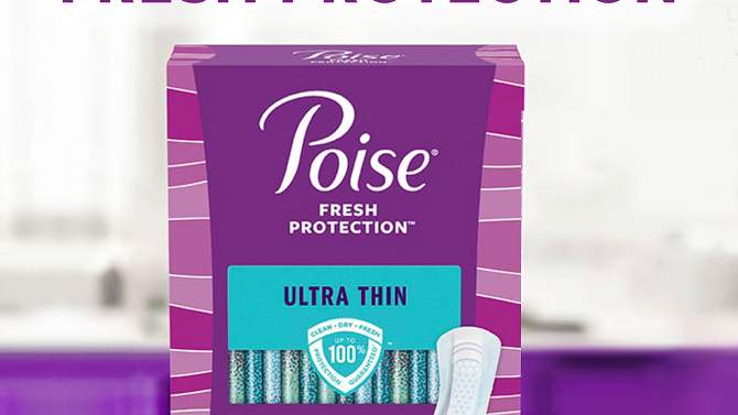 Poise Ultra Thin Postpartum Incontinence Pads - Maximum Absorbency - Long - 36ct, 2 of 10, play video