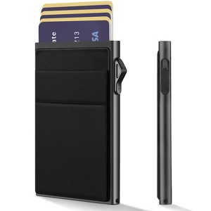 Generic Slim Wallet for Men - Pop up Card Holder RFID Blocking Minimalist - 1 of 4