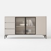 Luck Live 62.99" Modern Style Storage Cabinet with Three Doors and Three Drawers in Off-white - 2 of 4