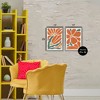 Stupell Industries Midcentury Flower Abstracts 2pc Floating Frame Art Set - 3 of 4