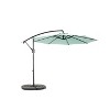 Gulches 10ft Offset Hanging Market Patio Umbrella w/Easy Tilt Adjustment, Polyester Shade,8 Ribs for Backyard, Poolside( Light green ) - 3 of 4