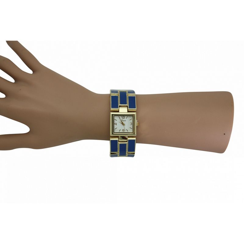 OLIVIA PRATT COLORFUL AND GOLD DETAILS BANGLE WATCH, 4 of 6