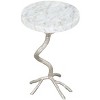 Zuo Joel Side Table White & Silver - 3 of 4