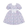Hope & Henry Girls' Short Sleeve Puff Sleeve Party Dress, Infant - 3 of 4