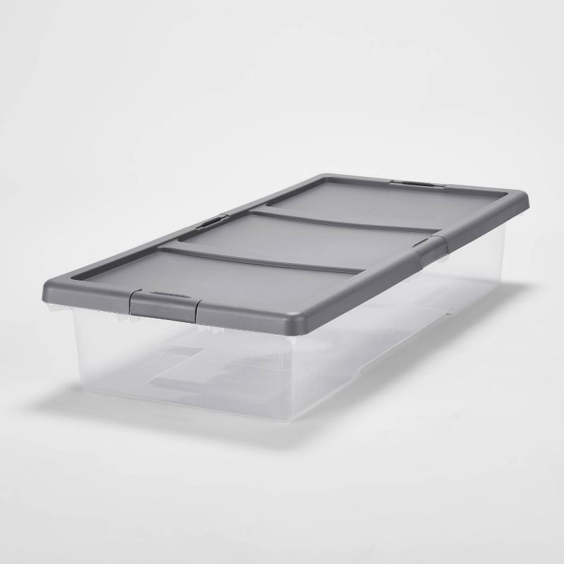 Underbed Latching Clear Storage Box - Brightroom&#8482;, 1 of 6