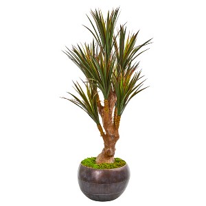 Nearly Natural 47-in Yucca Artificial Tree in Decorative Planter UV Resistant (Indoor/Outdoor) - 1 of 1