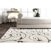 Nuloom Maisha Contemporary Shag Area Rug, 4' x 6', Beige - 3 of 4