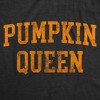 Womens Pumpkin Queen T Shirt Funny Halloween Jack-O-Lantern Autumn Graphic Novelty Tee - Crazy Dog Women's T Shirt - 2 of 4