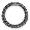 Black Bow Jewelry Black Plated Sterling Silver Stackable Medium Rope Slide, 20mm - 3 of 4