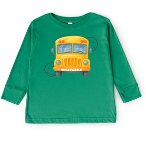 The Juniper Shop SmileyWorld Watercolor Bus Toddler Long Sleeve Tee - 1 of 4