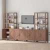 ODK 71" Tall Bookcase, 5 Tier Bookshelf, Large Farmhouse Display Book Shelf with Adjustable Shelves and Storage Cabinet for Home Office - 3 of 4