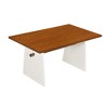 CAVINAS Dining Table Set for 6 Modern Trestle Wood Dining Table Set with 6 Chairs for Kitchen - 2 of 4