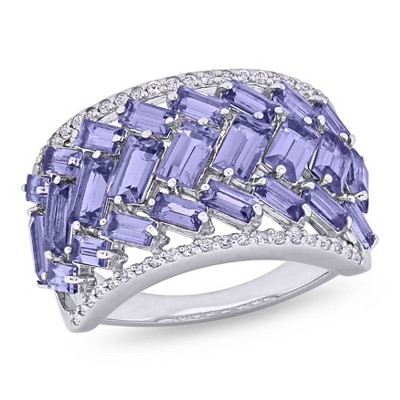 EVERLY JEWELRY  |   Sterling Silver White 6 3/4 CT TGW  & White Topaz Ring