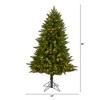 Nearly Natural 5-ft Vermont Spruce Artificial Christmas Tree with 250 Color Changing (Multifunction and Remote Control) - 2 of 4