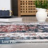 Washable Vintage Area Rugs, Stain-Resistant Non-Slip Mat, Non-Shedding Floor Carpet for Kitchen Bedroom Living Room Dining Room Home Office - 4 of 4