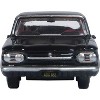 1963 Chevrolet Corvair Coupe Tuxedo Black with Red Interior  1/87 (HO) Scale Diecast Model Car by Oxford Diecast - 3 of 4