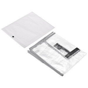 Unique Bargains PVC Waterproof Universal Suitcase Luggage Dust Cover with Fastener Transparent 1 Pc - 1 of 4
