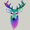 Men's Design By Humans Disco Stag By iamkeelin T-Shirt - 2 of 3