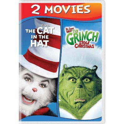 How The Grinch Stole Christmas / The Cat in the Hat (DVD)(2019)