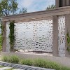 Dovelina Metal Outdoor Privacy Screen Freestanding Patio Decorative Screens - 3 of 4