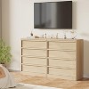 4 Drawer Dresser for Bedroom, Nightstand 4 Chest of Drawers with Large Storage, Small Modern Dresser Organizer Bedside Table for Living Room, Nursery - 4 of 4