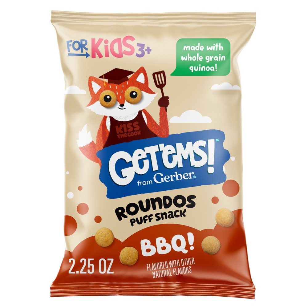 Get'ems! from Gerber Roundos Puffs Kids Snacks - BBQ - 2.25oz