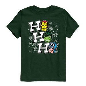 Boys' - Marvel - Ho Ho Ho Short Sleeve Graphic T-Shirt - 1 of 3