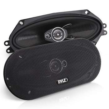 Pyle 4 Inch 3 Way Triaxial Loud Pro 300 Watt Audio Vehicle Door & Side Panel Mount Compatible Car Stereo Speakers, (Set of 2)