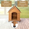 Karl Home Outdoor Dog House with Peaked Roof d Elevated Floor - 3 of 4