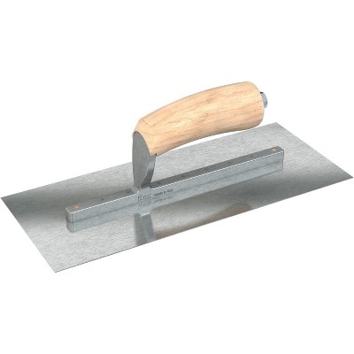 Bon Tool 66-307 Finish Trowel - Square - Razor Stainless - 12 X 5 - Wood