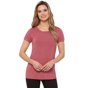 Rekucci Short Sleeve Scoop Neck Stretch T-Shirt for Women - 1 of 3