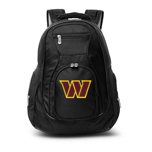 NFL Washington Commanders Premium 19 Laptop Backpack - Black