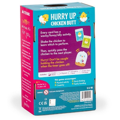 Hurry Up Chicken Butt Family Friendly Hot-Potato Card Game