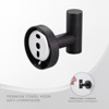 WOWOW Stainless Steel J-Hook Robe/Towel Hook in Brushed Nickel (2 Pack) - 4 of 4