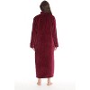 Just Love Womens Plush Zipper Lounger Solid Robe | Long Bathrobe Duster - 2 of 2