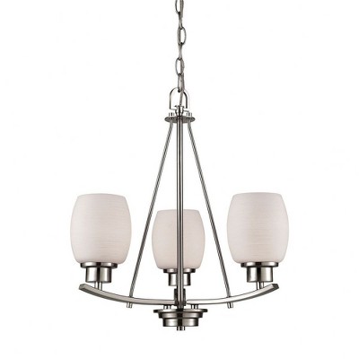 Thomas Lighting Casual Mission 3 - Light Chandelier in  Brushed Nickel