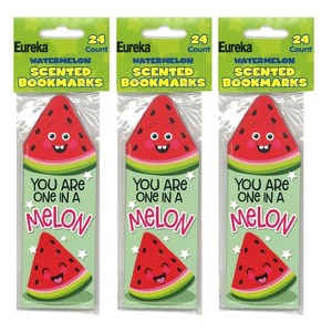 Eureka® Watermelon Scented Bookmarks, 24 Per Pack, 3 Packs - 1 of 3