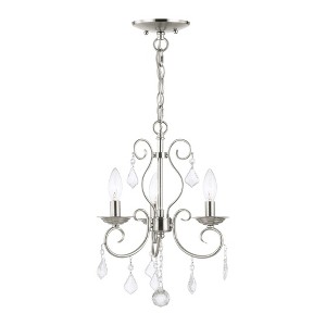 Livex Lighting Donatella 3 - Light Chandelier in  Brushed Nickel - 1 of 4