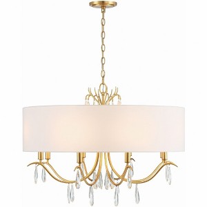 Crystorama Lighting Rollins 8 - Light Chandelier in  Antique Gold - 1 of 4