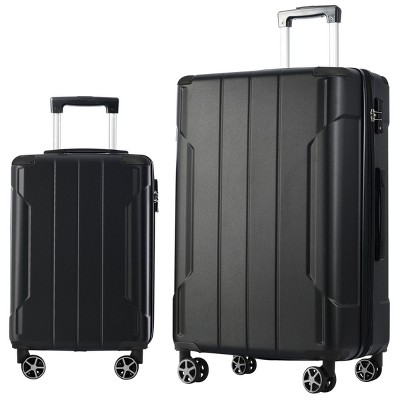 Expandable Luggage Set with TSA Lock Spinner Wheels Lightweight Hardshell Travel Suitcases 2 Piece 20 and 28 Inch - Cuddlewood