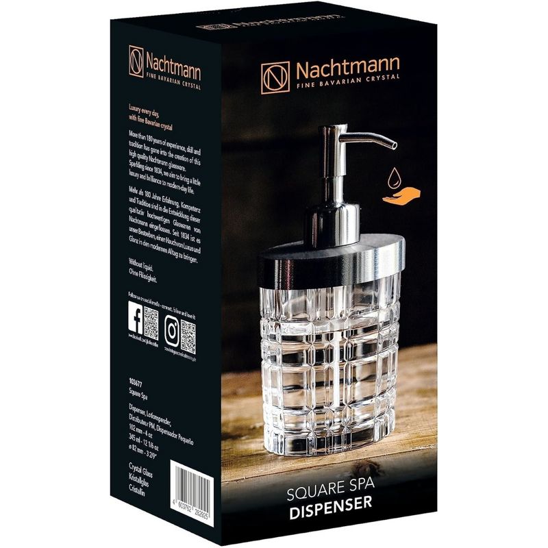 Nachtmann Square Spa Soap Dispenser Soap Dispenser with Pump, 5 of 6