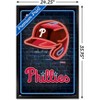 Trends International MLB Philadelphia Phillies - Neon Helmet 23 Framed Wall Poster Prints - 3 of 4
