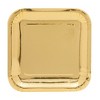 Juvale 48-Pack Gold Square Plates Disposable 7-Inch Paper Plates for Cake, Appetizer, Dessert, Lunch, Anniversary, Kids Birthday Party Supplies - 3 of 4