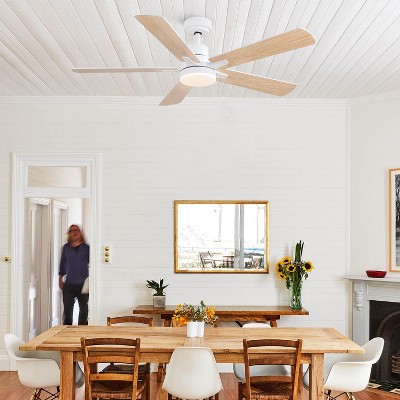 BestParts 52 Inch Ceiling Fan, Lighted Ceiling Fan with Remote Control, Adjustable LED Light, ETL Certified, Quiet Fan for Indoor Use